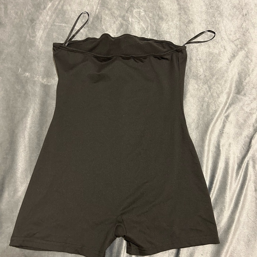 Black Women's Slimming Bodysuit Romper - Unbranded